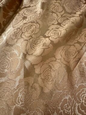 Wedding guest dress! Mauve pink with floral accents.